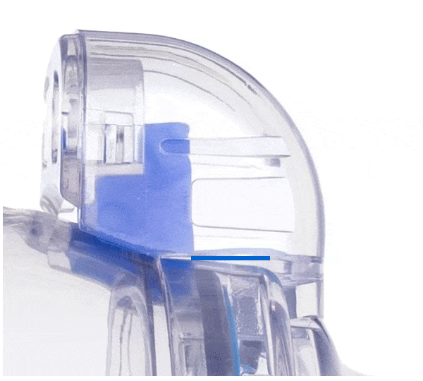 präzise Inhalationskammer für Erwachsene